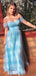 Elegant Baby Blue Off Shoulder Sweetheart A-Line Popular Maxi Long Party Prom Dresses, FM600