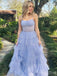 Elegant A-Line Sweetheart Spaghetti Straps Sequin Maxi Long Party Prom Dresses,Evening Gowns,FM103