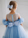 Lovely Baby Blue Ball Gown Scoop Sleeveless Lace Cheap Flower Girl Dresses, Princess Dresses CPF94