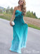 Sexy Blue Sweetheart A-Line&nbsp; Popular Maxi Long Party Prom Dresses, FM586