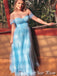 Elegant Baby Blue Off Shoulder Sweetheart A-Line&nbsp;Popular Maxi Long Party Prom Dresses, FM600