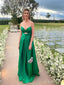 Sexy Emerald Green A-Line Strapless Sleeveless Maxi Long Party Prom Dresses,Evening Gowns,FM110