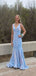 Shiny Mermaid Spaghetti Straps V Neck Sequin Maxi Long Party Prom Dresses,Evening Gowns,FM113