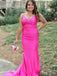 Simple Mermaid Spaghetti Straps Sequin Maxi Long Party Prom Dresses,Evening Gowns,FM116