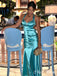 Gorgeous Blue Halter Strap Mermaid Side Slit Sleeveless&nbsp;Popular Maxi Long Party Prom Dresses, FM620