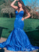 Sexy Blue Sweetheart&nbsp;Mermaid&nbsp; Sleeveless Popular Maxi Long Party Prom Dresses, FM624