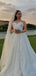 Elegant White Sweetheart Sleeveless A-Line Long Wedding Dresses With Sweep Trailing,CPD198