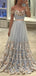 Elegant Blue A-Line Off-shoulder Lace Popular Maxi Long Evening Gowns, Formal, Birthday Party, FM433