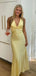 Sexy V-neck Mermaid Sleeveless Popular Maxi Long Party Prom Dresses, FM631