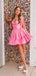 Cute Pink Sweetheart Pleats Sleeveless Popular&nbsp; Short Homecoming Prom Dress, CPH234