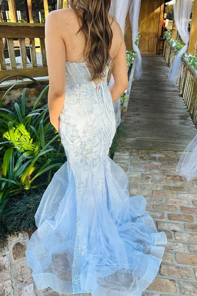 Gorgeous Mermaid Halter Sleeveless Applique Sequin Maxi Long Party Prom Gowns,Evening Dresses,FM22