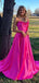 Elegant A-Line Spaghetti Straps Sleeveless Maxi Long Party Prom Dresses, Evening Gowns, FM242