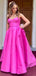 Charming A-Line Sweetheart Sleeveless Maxi Long Party Prom Dresses, Evening Gowns, FM254