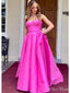 Charming A-Line Sweetheart Sleeveless Maxi Long Party Prom Dresses, Evening Gowns, FM254