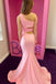 Unique Pink A-Line One Shoulder Sleeveless Maxi Long Party Prom Dresses, Evening Gowns, FM263