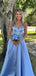 Elegant A-Line Spaghetti Straps Sleeveless Maxi Long Party Prom Dresses, Evening Gowns, FM264