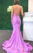 Sexy Mermaid Spaghetti Straps Sleeveless Maxi Long Party Prom Dresses, Evening Gowns, FM265