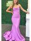 Sexy Mermaid Spaghetti Straps Sleeveless Maxi Long Party Prom Dresses, Evening Gowns, FM265