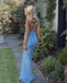 Sexy Mermaid Spaghetti Straps Sweetheart Sleeveless Lace Up Maxi Long Party Prom Dresses, Evening Gowns, FM276