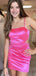 Simple Spaghetti Straps Square Sleeveless Popular Short Homecoming Prom Dress, CPH168