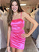 Simple Spaghetti Straps Square Sleeveless Popular Short Homecoming Prom Dress, CPH168