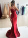 Sexy Dark Red Mermaid Sweetheart Sleeveless Maxi Long Party Prom Dresses, Evening Gowns, FM293