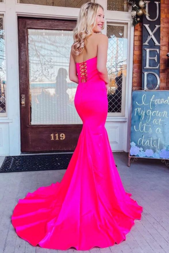 Charming Mermaid Sweetheart Sleeveless Lace Up Maxi Long Party Prom Dresses, Evening Gowns, FM301