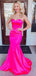 Charming Mermaid Sweetheart Sleeveless Lace Up Maxi Long Party Prom Dresses, Evening Gowns, FM301