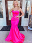 Charming Mermaid Sweetheart Sleeveless Lace Up Maxi Long Party Prom Dresses, Evening Gowns, FM301