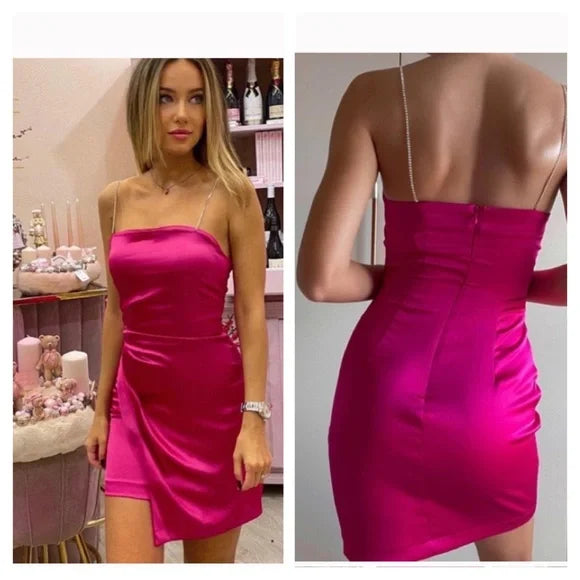 Sexy Spaghetti Straps Sleeveless Popular Short Homecoming Prom Dress, CPH199