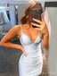 Sexy Spaghetti Straps V Neck Sleeveless Lace Up Popular Short Homecoming Prom Dress, CPH201