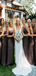 Simple Mermaid Strapless Sleeveless Dresses for Maid of Honor, Bridesmaid Dresses, CP376