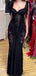 Sexy Black Mermaid Lace Popular Maxi&nbsp;Long Evening Gowns, Formal, Birthday Party, FM452