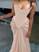 Sexy Pink Mermaid Strapless Popular Maxi Long Evening Gowns, Formal, Birthday Party, FM454