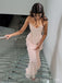 Sexy Pink Mermaid Strapless Popular Maxi Long Evening Gowns, Formal, Birthday Party, FM454