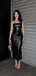 Sexy Black Mermaid Strapless Popular Maxi&nbsp;Long Evening Gowns, Formal, Birthday Party, FM463