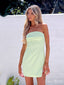 Simple Strapless Sleeveless Popular Short Homecoming Prom Dress, CPH208