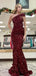 Sexy Red&nbsp;Mermaid One-Shoulder Popular Maxi&nbsp;Long Evening Gowns, Formal, Birthday Party, FM469