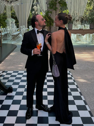 Sexy Black&nbsp;Mermaid Halter Backless Popular Maxi&nbsp;Long Evening Gowns, Formal, Birthday Party, FM466