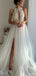 Elegant Halter A-Line Sleeveless With Train Lace Popular Long Bridal Dress, Wedding Dresses, CPD193