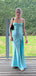 Elegant Baby Blue Mermaid Spaghetti Strap Popular Maxi&nbsp;Long Evening Gowns, Formal, Birthday Party, FM478