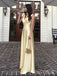 Elegant Yellow A-Line V-Neck Popular Maxi&nbsp;Long Evening Gowns, Formal Evening Gowns, Birthday Party, FM414