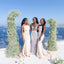 Ivory Mermaid Strapless Sleeveless Popular Cheap Long Wedding Party Bridesmaid Dresses Online,CP60