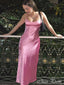 Cute Pink Mermaid Spaghetti Strap Popular Maxi Long Party Prom Dresses,Evening Dress Online, FM499