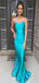 Charming Peacock Mermaid V Neck Halter Maxi Long Party Prom Dresses,Evening Gowns,FM65