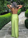 Sexy Green Mermaid Strapless Spaghetti Strap Popular Maxi Long Party Prom Dresses,Evening Dress Online, FM509