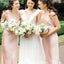 Elegant Pink Square A-Line Dresses for Maid of Honor, Bridesmaid Dresses, CP383