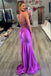 Sexy Mermaid Halter Lace Up Sleeveless Maxi Long Party Prom Dresses,Evening Gowns,FM82