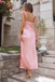 Elegant Mermaid V Neck Spaghetti Straps Applique Maxi Long Party Prom Dresses,Evening Gowns,FM89