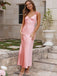 Elegant Mermaid V Neck Spaghetti Straps Applique Maxi Long Party Prom Dresses,Evening Gowns,FM89